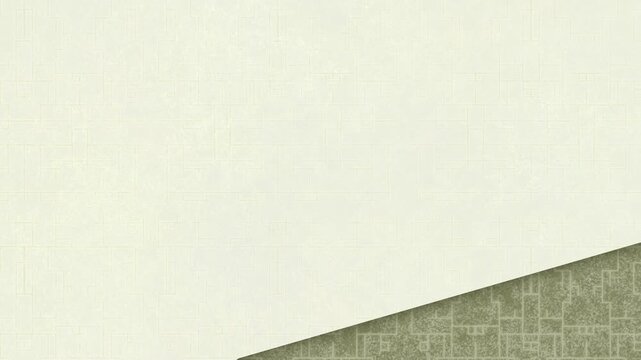 Minimal Beige and Green Geometric Background With Diagonal Split and Subtle Texture Pattern.