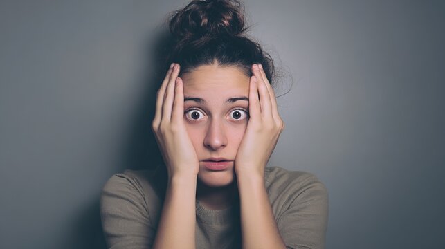 Medical illustration of Anxiety Disorder, a common mental health condition characterized by excessive fear, worry, nervousness, and stress that disrupt daily life. 