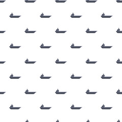 Naklejka premium Repeating pattern showing military aircraft carriers on a white background