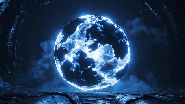 Mysterious Energy Sphere - A Captivating Display of Power.