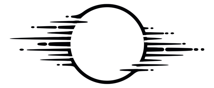 Dynamic graphic illustration of a speed effect frame depicting acceleration for modern graphic design