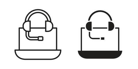 Obraz premium Tech support icon Symbol for App and Web UI Design Vectors