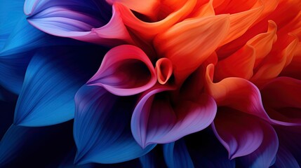 Obraz premium A photo of a close-up of a vibrant flower petal