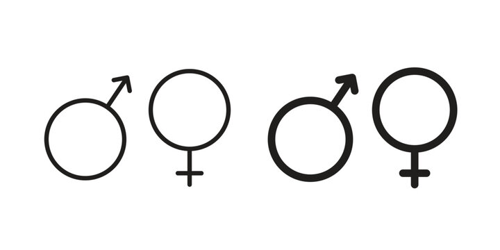 Unisex icon. filled flat sign for mobile concept. glyph and line symbols