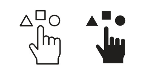 Fototapeta premium Variety icon. filled flat sign for mobile concept. glyph and line symbols