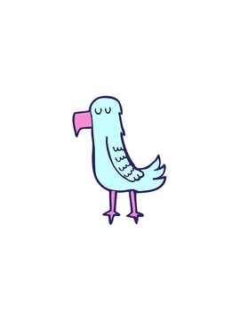 spinning motion animation of parrot cartoon element