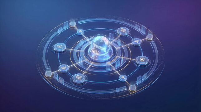 Centralized enterprise control platform with connected digital services and integrated system management architecture