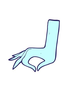 jiggle motion animation of a hand symbol