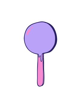 shine light effect animation of cartoon lollipop image