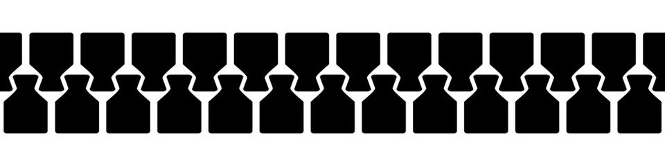 Zipper pattern. Zipper seamless pattern © DOBRYI VECHIR STUDYA