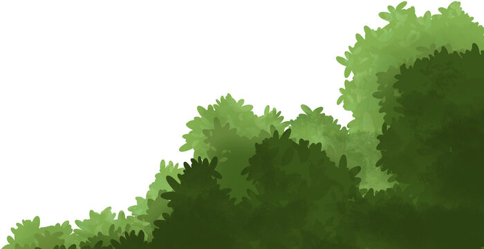 A detailed illustration of dense green trees, ideal for environmental or nature-themed web and print design.