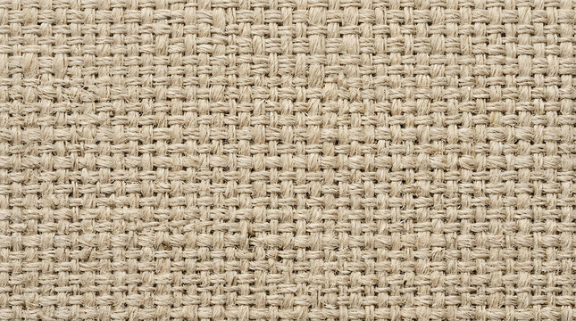 Closeup of natural beige burlap fabric texture background seamless pattern transparent background