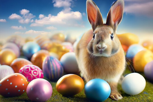 Ostern, Hase,  Osterhase, Eier, Ostereier