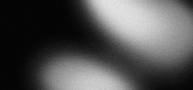Abstract dark grainy background, black white noise texture banner, poster, header or digital wallpaper design