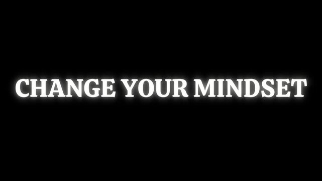 A motivational video about changing your mindset with a powerful message