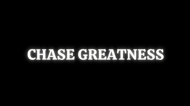 A video showcasing the name Chase Grea in a dramatic spotlight