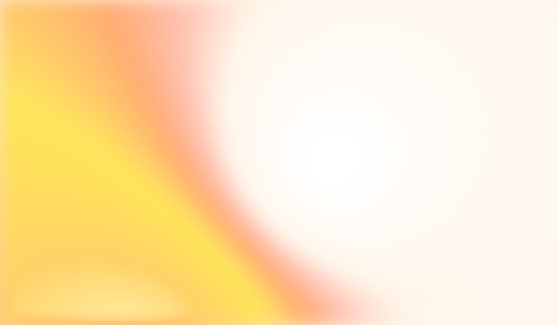 Warm yellow gold and deep orange curved light leak beeping from Bottom left corner on dark transparent background. Abstract lens flare glow overlay PNG for Graphic Design, Photo filter