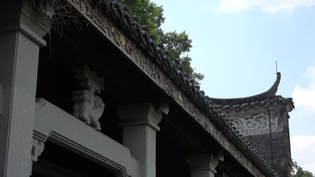 close up of tempel in china