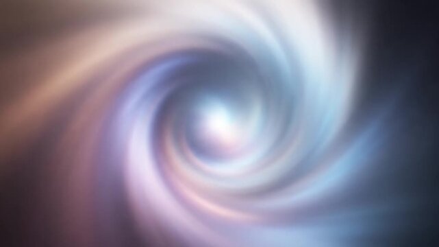 Swirling abstract design with pastel colors in a spiral pattern on a dark background.