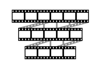 Obraz premium Polaroid Filmstrip Vector - Instant Film Strip for easy album at home for fun and hobby or memorize special moment at holiday