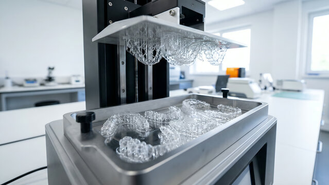 Advanced Dental 3D Printer Manufacturing Clear Orthodontic Aligners