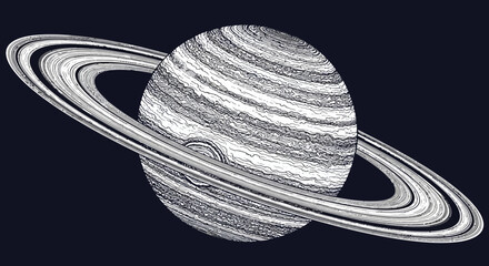 Saturn planet with ring system 3. © Untung