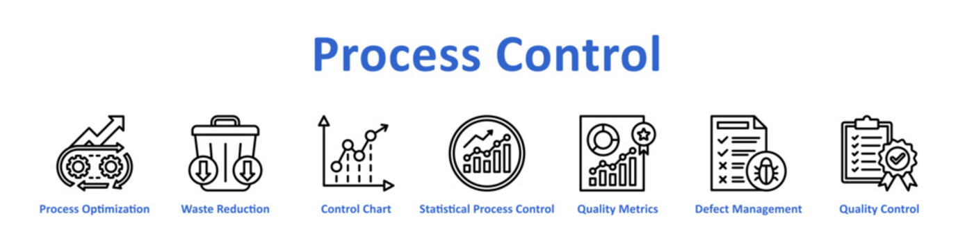 Process Control Banner and Collection Web Icon