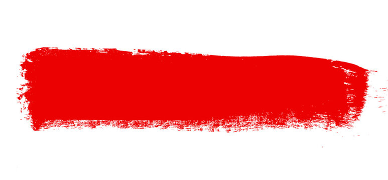 Grunge red paint brush stroke caption strip png transparent background for youtube thumbnail text highlight banner design
