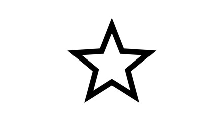 Fototapeta premium Black star symbol