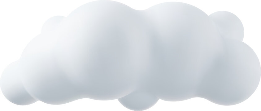 3d white clouds