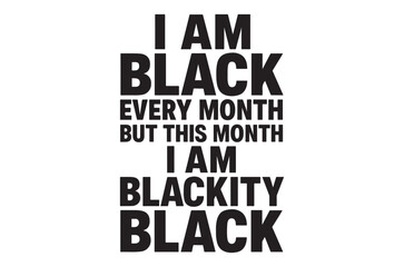Fototapeta premium A bold statement advocating for recognition beyond black history month