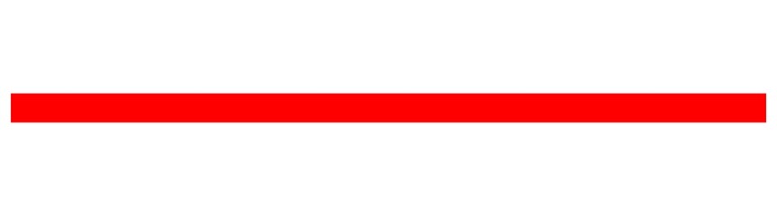 Obraz premium Simple red horizontal line stripe isolated