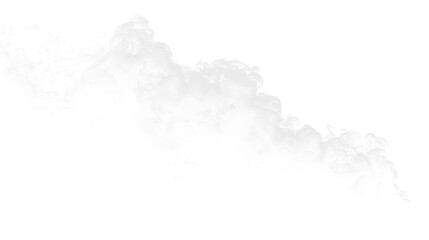Fototapeta premium Cloud formation moving across a clear sky in the afternoon light with soft edges and shapes displaying fluidity and depth