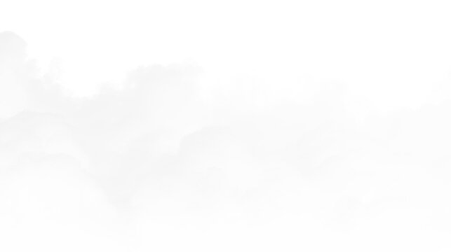 Misty cloud formation floats above a clear sky creating a soft appearance without a distinct shape during mid-afternoon