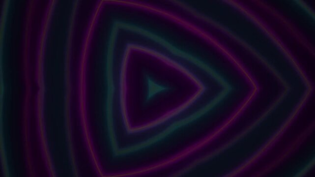 Neon triangle play button animation.