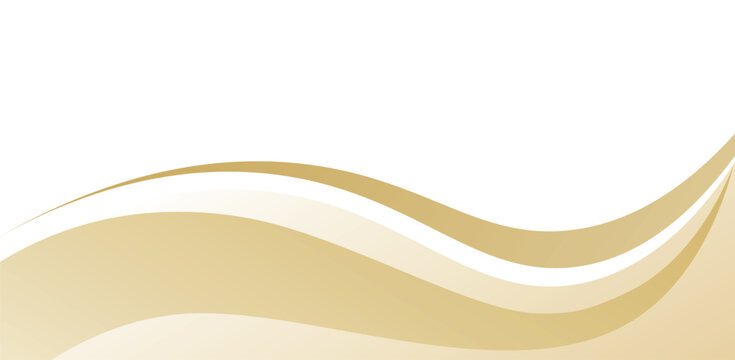 Gold wave curve elegant smooth luxury abstract background design