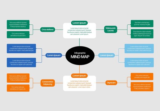 Mind Map Infographic Teplate