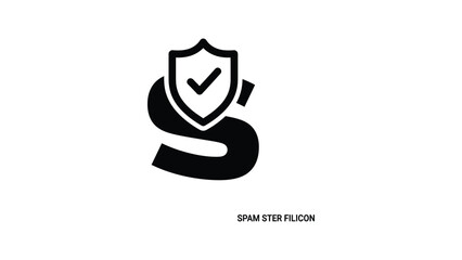 Spam ster filicon logo featuring security and spam protection symbols © MSTSAFIYA