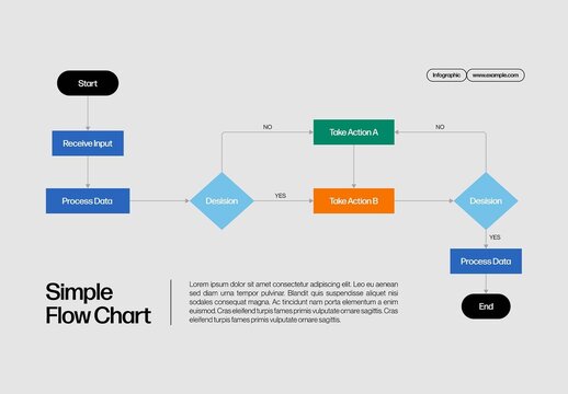 Flow Chart Infographic Template