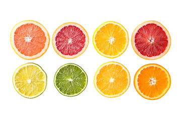 Obraz premium Colorful Juicy Orange Slice Clipart PNG