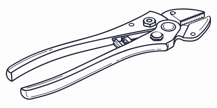 A pair of pliers with a serrated jaw and a wire cutter on the side.