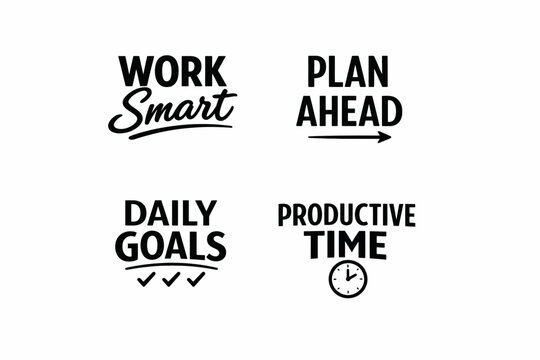 Motivational quotes on productivity and planning for success
