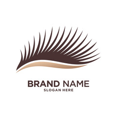 Eyelash extension icon design vector illustration with modern style