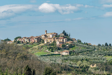 Obraz premium Morrona is a hamlet of the Italian municipality of Terricciola, in the province of Pisa, in Tuscany, Italy