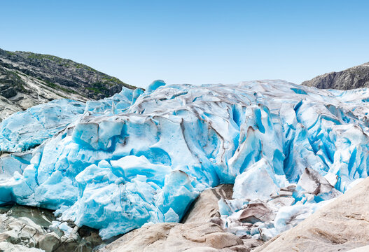 Nigardsbreen glacier in Norway, Scandinavia