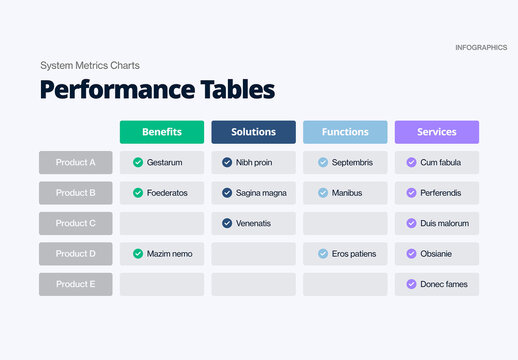 Table Infographic Template