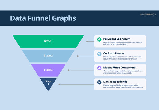 Funnel Graph Infographic Template