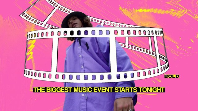 Colorful Film Strip Party Intro