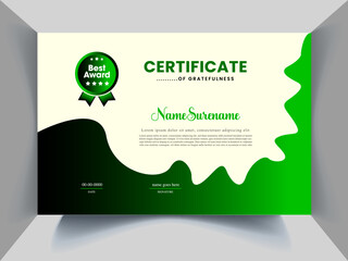 Certificate design template new concept idea