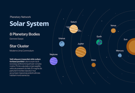 Solar System Infographic Template